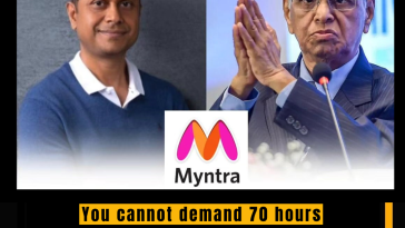 You cannot demand 70 hours of work at 40 hours salary" Myntra Founder